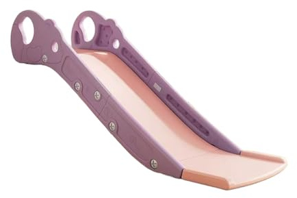 TTETTZ Kinder Rutsche Indoor Spielgerät Tisch Rutschbahn für Kinder Langlebiges PP Material Platzsparend mit Sicheren Stufen für Jungen Mädchen Innenbereich, Rosa