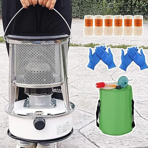 Brûleur à huile en acier inoxydable 6 L, grande capacité, poêle pétrole, réchaud de camping portable haute efficacité 2600 W, for l'intérieur et l'extérieur