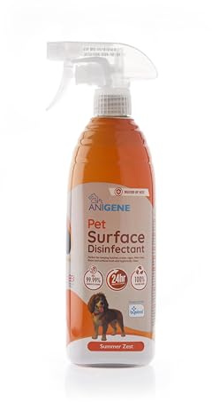 Byotrol ANIGENE Multi Purpose Pet Disinfectant Spray (750ml - Summer Zest) - Kills 99.9% Of Bacteria, Fungus & Viruses – Works in 1 Minute - 24 Hour Protection From Germs