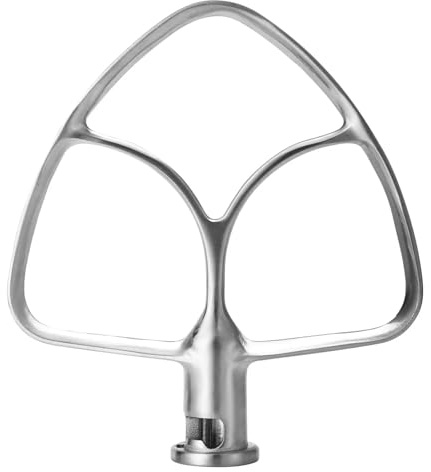 Batteur plat en acier inoxydable compatible avec les robots pâtissiers KitchenAid de 4,5 à pintes (4, L). Accessoire rechange for batteur
