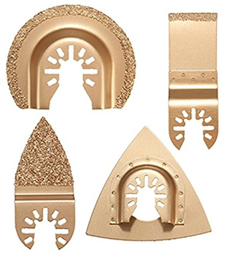 EsportsMJJ 4pcs Carbide Grout Blades Set Oscillating Multitool Saw Blades for Dewalt Stanley Black Decker Bosc