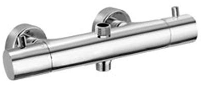 Miscelatore doccia esterno termostatico con deviatore 2 uscite - light paffoni liq169cr