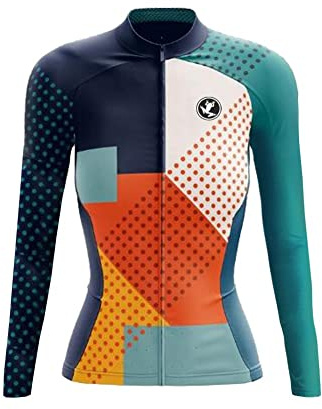UGLY FROG Fahrradbekleidung Winter Jersey Fahrradtrikot Polyester Thermal Fleece Langarm Shirt Damen Breathable Radfahren Fahrrad Lange Hülsen Fahrrad Hemd Damen Langarm Radfahren