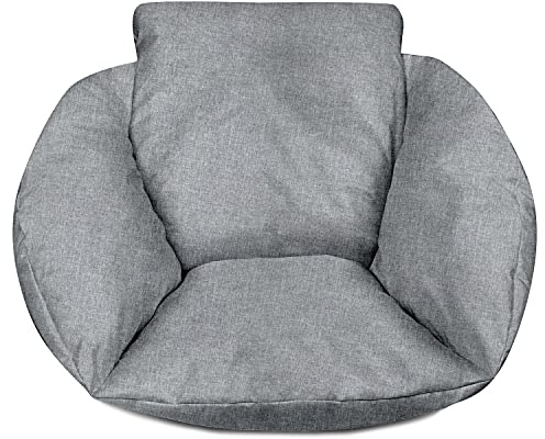 Ferocity Suspendu Hamac Chaise Coussins, Oreiller avec Dossier, Imperméable Siège de Chaise Rembourrage pour Patio Jardin, Balançoire Panier Suspendu Coussin de Siege, Lin [114]