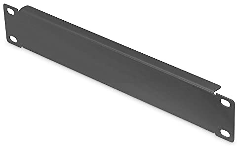 DIGITUS Tapa ciega de 10 Pulgadas – 1U – Chapa de Acero – Negro