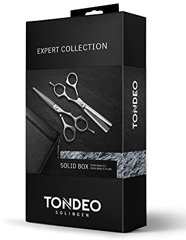 TONDEO Friseurscheren Set EXPERT COLLECTION BOX SOLID Offset 5.5 Zoll Einsteigerset