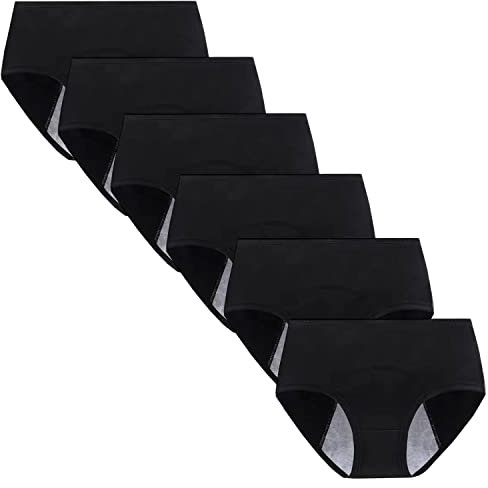 Anntry Bragas Protectoras de algodón para período Menstrual para niñas Grandes, Bragas Transpirables a Prueba de Fugas, Ropa Interior posparto para Mujer