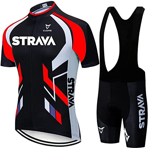 Traje de Ciclismo Hombre de Equipos Profesionales. Conjunto de Ciclismo para Hombre y Bicicleta, Culotte y Maillot.Equipacion Ciclismo Bicicleta de Carretera (XL,10)