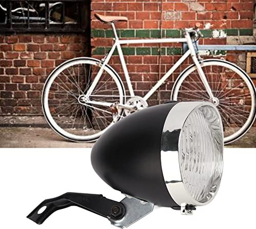 Tefola Bicycle Lights, Retro Bicycle 3LED Front Light, Waterproof Bike Vintage Headlight, Bicycle Front Lamp Headlight, Vintage Safety Warning Night Light Bike Decoration for Cycling Safety