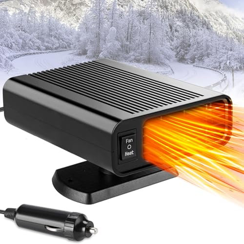 Showvigor 2025 Neu Autoheizung Auto Windschutzscheibe Demister Stecker Zigarettenanzünde für alle Autos