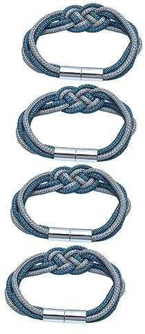 IMIKEYA 4 Stück Schnallenriemen für Vorhänge gardinen Halterung gardinenhalter Raffhalter aus Baumwollseil Herz Vorhang Holdbacks magnetische Vorhänge stanzfreie Raffhalter für Gardinen