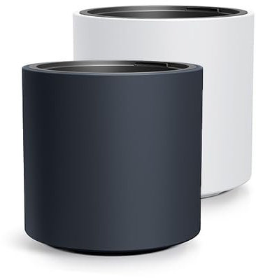 magubo Vaso per piante grande per esterni, per giardino, terrazza o balcone, di alta qualità, XXL, in materiale robusto, decorazione elegante per ambienti esterni (MDBHER, diametro 47 cm, bianco)