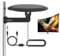 Long Range Digital TV Aerial Outdoor Indoor Smart TV Aerial for Attic RV with Booster, Freeview 4k/ HDTV/ 1080P TV local channels with 32ft Coax Cable