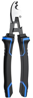 Alicates de corte de alambre con mango de goma antideslizante, tijeras reforzadas para instalación de cables, reparaciones eléctricas domésticas, alicates multifuncionales para electricista