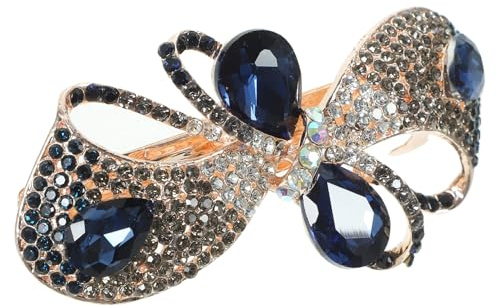 Mobestech Schlichte Haarspangen Mit Strass Für Damen Haarnadel Zum Zopf Binden Zopfhalter Für Glattes Und Lockiges Haar Accessoire Für Pferdeschwanz Und Hochsteckfrisur Für Feines Haar Und f