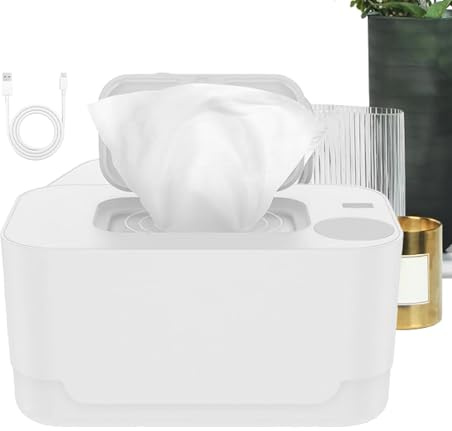 Chauffe-lingettes humides : chauffage de haut en bas, chauffe-couches portable, étui peu encombrant | Utilisation à la maison, salon, crèche, table à langer
