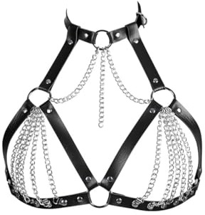 Gurtt Sexy Jewellery, cadenas de cuero para mujer, cadena corporal ajustable para fiestas, clubes y eventos especiales