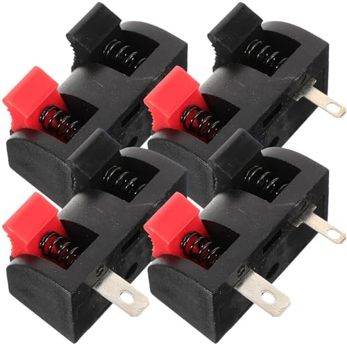 MUELODSIC Connettore Terminale Altoparlante Stereo a Molla 2 Pin 4 Pezzi Morsetto Cablaggio Compressione per Cavi Audio da Palco Foro di Montaggio Plastica e Metallo Resistente