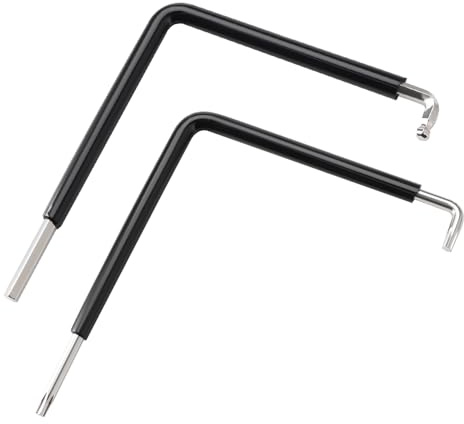 VooGenzek 2 PCS Window Adjustment Tool Set, 4mm Hex and T15 Ball Head Tools with Heat Shrink Film, for Versatile Adjustment of Window Fittings