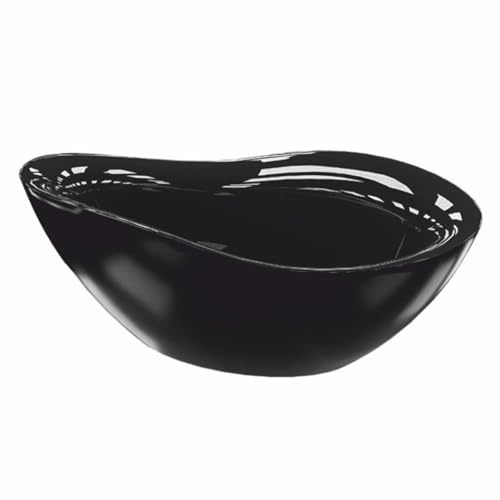 Casa Padrino Baignoire autoportante de luxe noir mat noir brillant 179,5 cm