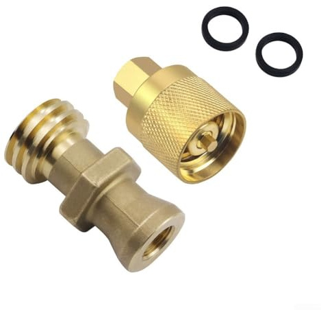 Adattatore per serbatoio di propano, adattatore connettore in ottone per serbatoio propano RE7141M Raccordo a connessione rapida per tubo flessibile regolatore bombola gas GPL accoppiamento cilindro