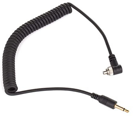 vhbw Blitz PC Sync Kabel Blitzkabel Synchronkabel auf 3.5mm kompatibel mit Pixel TF-325, TR-331RX Studioblitz, externen Blitz