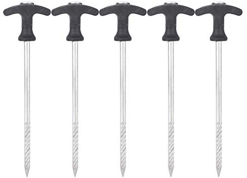 5 STÜCKE Edelstahl Heringe Heavy Duty Erdnägel Camping Stakes Nagel für Camping Winddicht