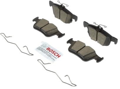 BOSCH BC1665 QuietCast Premium Ceramic Disc Brake Pad Set - Compatible with Select Ford Bronco Sport, Edge, Escape, Fusion, Maverick; Lincoln Continental, Corsair, MKC, MKX, MKZ, Nautilus + More; REAR