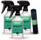 Bio-Chem - Limpiador de plásticos 3x 500ml + paño de microfibra - Spray limpiador de PVC para ventanas, marcos de ventanas, refuerzos, muebles de jardín - Elimina olores, nicotina y polvo