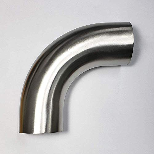 5 Stainless 90° Mandrel Bend Elbow - 1.5D Loose Radius - 16GA/.065 Wall - 2 Leg - SS304 - Stainless Bros