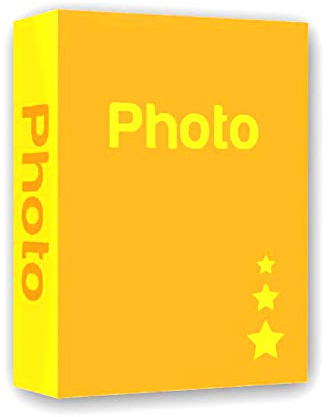 Einsteckalbum 300 Fotos 13x19,13x18,13x20,12x18 cm, 6 leuchtende Farben, abdeckung Ihrer Wahl. (gelb, 13 x 19/300).