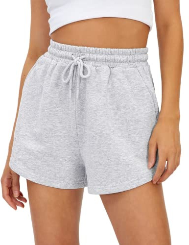AUTOMET Womens Sweat Shorts with Pockets Casual Summer Comfy Lounge Shorts