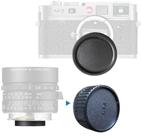 Capuchons d'objectif d'appareil Photo L/M,compatibles avec Les appareils Photo LM tels Que LM (Type 262),Type 240,D (Type 262),LM Monochrome (Type 246), LM10 et Objectif M 28 mm f/2 ASPH