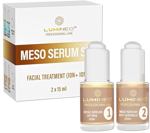 Lumineo Mesotherapie Serum Gesichtsserum Gesichtscreme Damen Lifting-Präparaten Anti -Falten -Aging für Ultraschallgeräte Gesichtsmassagegeräte mit Ion