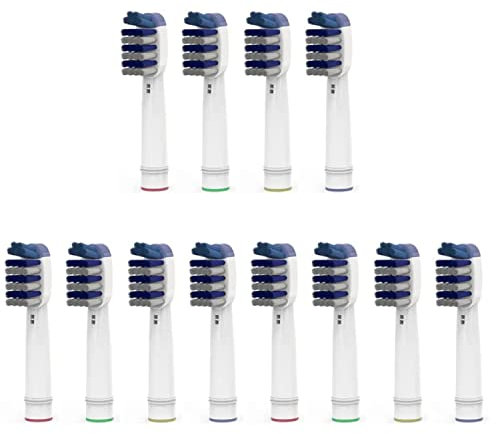 Cabezales de repuesto compatibles con cepillos de dientes eléctricos OralB Tri-Zone y Braun, 12 unidades