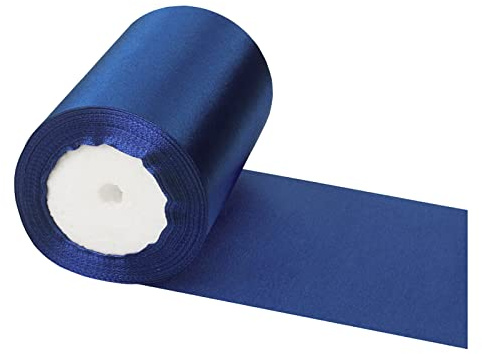 Cinta de Satén 100mm x 23m PúRpura Seda Raso Rollo de Cinta de Raso Satén para Decoración Boda Cumpleaños Fiesta Manualidades y Complementos el Pelo Coser Arte Lazo y Tira Embalaje de Regalo