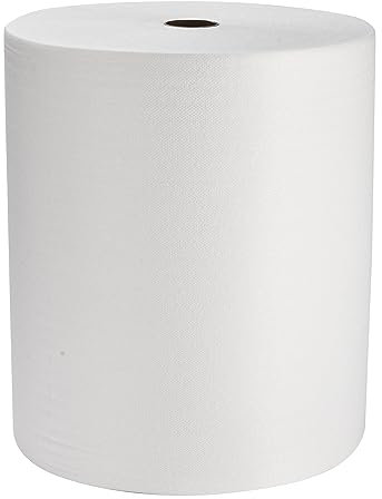 Bolt Dropper Toallas de papel, 1 rollo jumbo, toalla de mano desechable con hojas preperforadas, rollos de alta capacidad, ideal tanto para dispensador automático como mecánico, 1000 hojas, 10.6 x 9.8