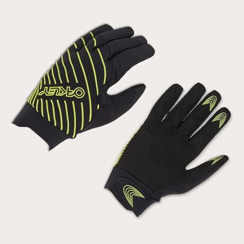 Oakley Drop in Mountainbike-Handschuh 2.0 für Herren, Schwarz/Hellgrün, Größe XL, Schwarz, X-Large