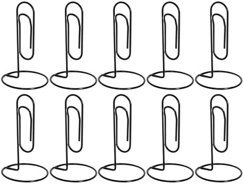 Bordskorthållarstativ – 10 x kreativ metallstabil fotohållare | galvaniserat fotoklämstativ multifunktionell trådbildhållare för pappersanteckningar anteckningar