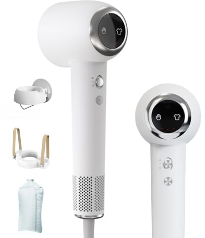 Sèche Cheveux Voyage, Professionnel Sèche-cheveux 110.000 tr/min, Sèche-mains et Sèche-linge, Multifonctionnel Ionique Hair Dryer, 4 Températures