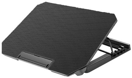 Ventilador Ordenador Portatil de con Con 8 ventiladores, Base enfriadora plegable para portátil con puerto USB dual para soporte para portátil de 15,6 pulgadas refrigeracion portatil Soporte(Black Lap