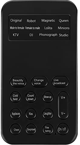 UKCOCO Mini Carte Son Externe Noire 8 Effets Sonores, Plug and Play, Facile à Transporter pour Karaoké et Divertissement sur PC et Téléphone