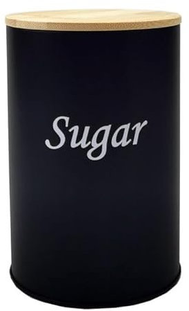 YILANJIN Barattoli Caffè, Barattoli Ermetico in Acciaio Inox con Coperchio in Legno, Contenitore da Cucina per Caffè, Tè, Chicchi, Macinato, Zucchero, Altro 500 ML