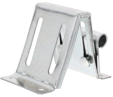 NULYLU Bisagra de Puerta para Garaje de Hierro Resistente y Fiable, Accesorio para Puertas Residenciales, Color Plata, Pieza de Repuesto Duradera