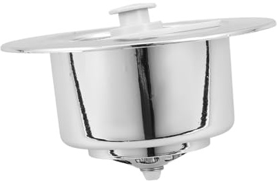 SEWACC Sink Strainer Stainless Steel Sink Bounce Core Basket Mesh Hair Catcher Kitchen Use Food Residue Stopper Drain Filter