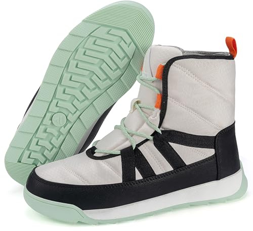 Mishansha Botas Nieve Mujer Cómodas Antideslizante Blanco 41EU