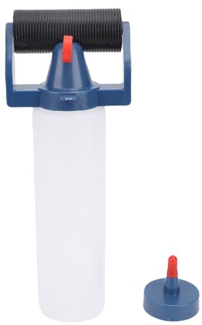 Botella aplicadora de rodillo de pegamento, botella aplicadora de rodillo de pegamento para madera versátil de plástico, herramienta de carpintería fácil de limpiar para