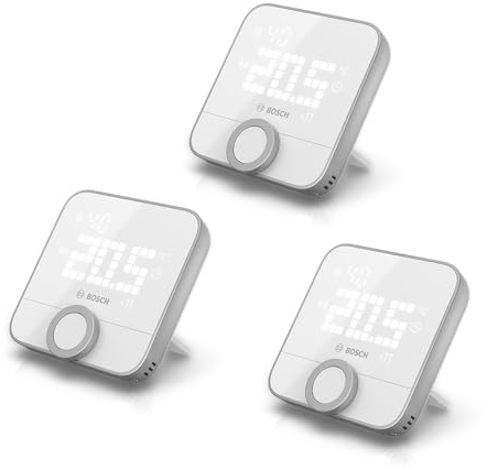 Bosch Smart Home Room Thermostat II for controlling smart radiator thermostats, set of 3