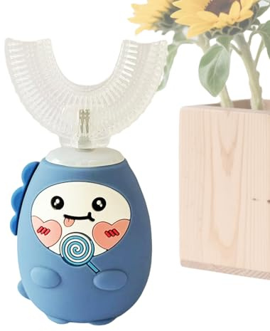 Spazzolino a U per Bambini Spazzolino Elettrico a 3 Modalità per Bocca con | Strumento Portatile di Pulizia Denti Per Bambini e Ragazzi Ideale per Casa Viaggio Scuola e Dormitorio