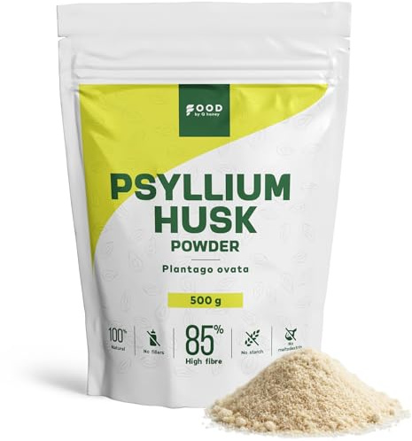 Psyllium Husk en Polvo 500 g Alto en Fibra Plantago Ovata